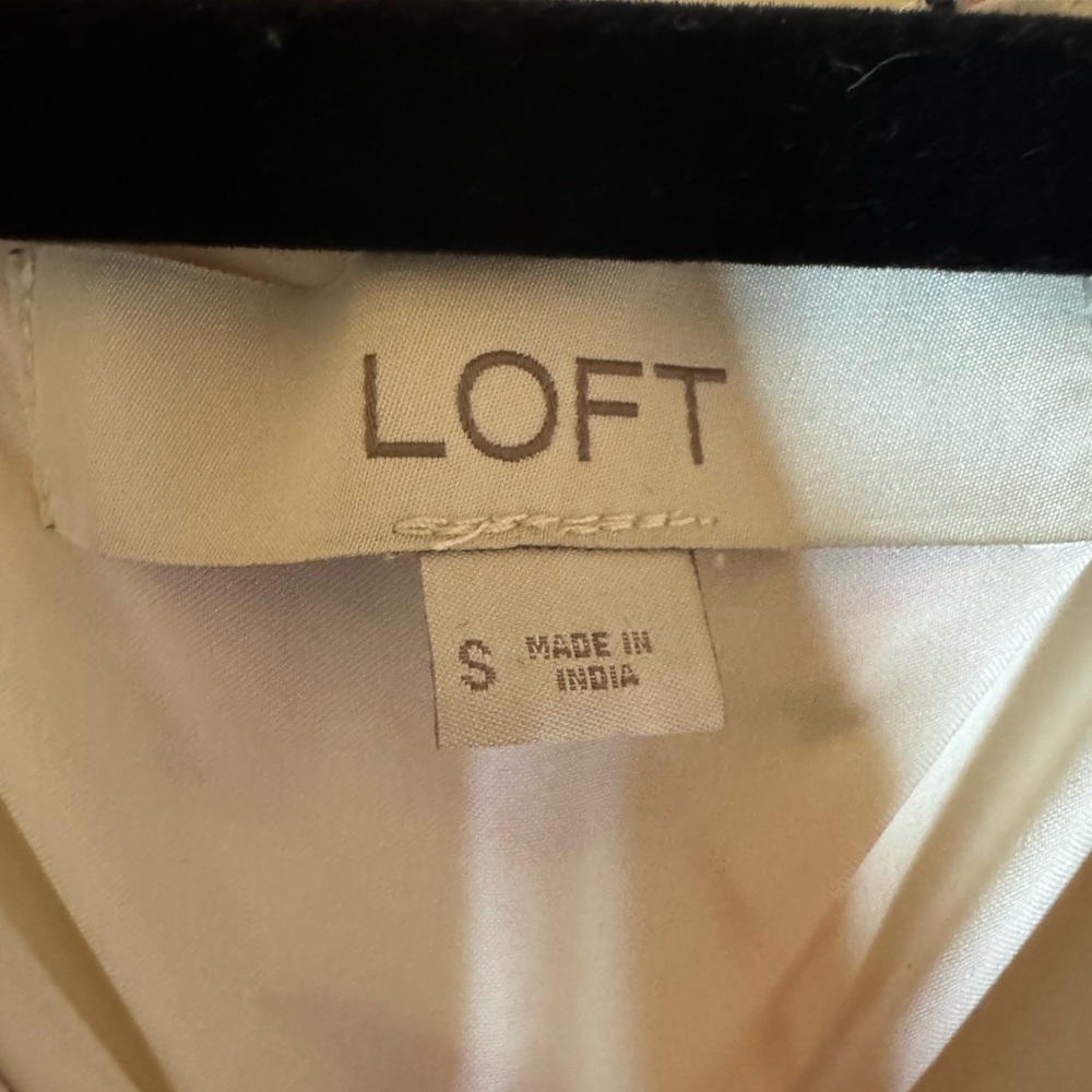 Loft Garden Pleated V-Neck‎ Swing Dress, Small - Picture 3 of 8
